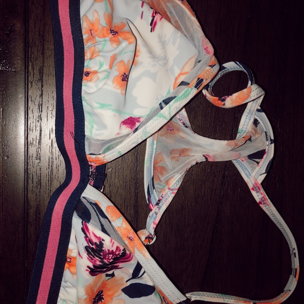cute floral bathing suit top